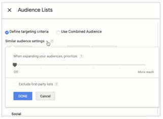 Audience Lists in DV360