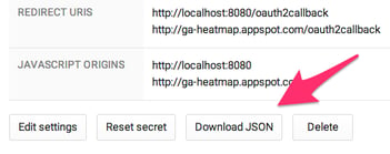 Download Client Secret JSON