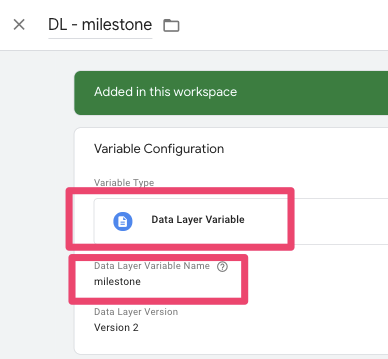 Creating a data layer variable in GTM