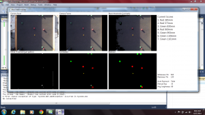 our team wrote software to process the Kinect sensor data into gameplay data and a visual representation of the court
