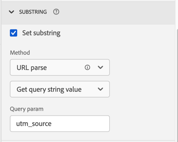 Substring functions enable you to collect data in one field then turn them into multiple, fully retroactive dimensions