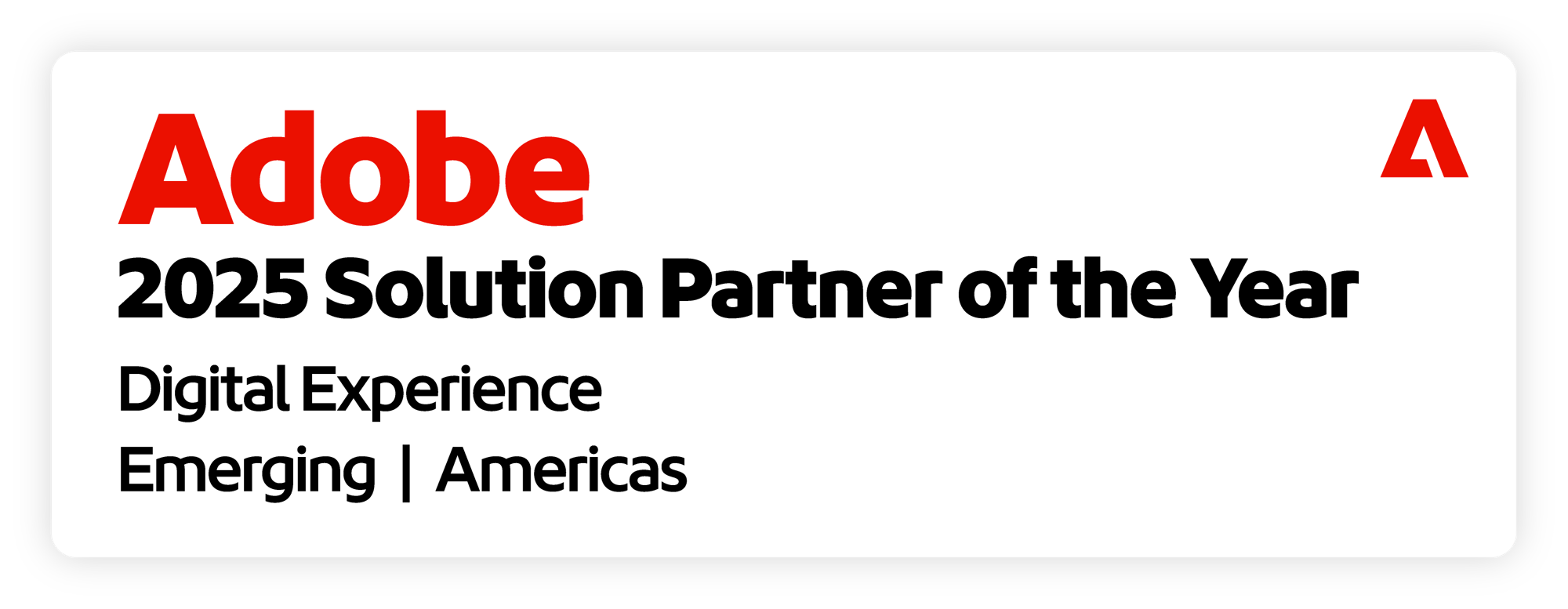 2025 Adobe Solution Partner of the Year