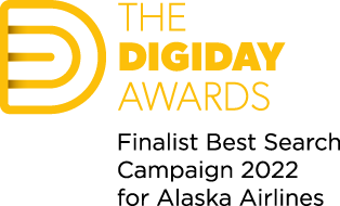 Digiday Award 2022 Best Search Campaign, Adswerve